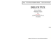 Tablet Screenshot of deluxtux.com
